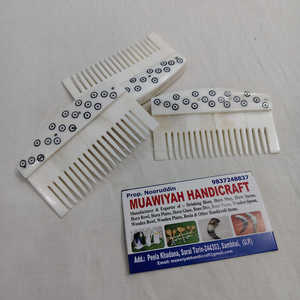 Beautiful Design Eco-Friendly Polished Buffalo Bone <b>Comb</b> Hair Care & Accessory Fine <b>Wide</b> Luxury Style Customized Size Shape - Product Image 1