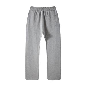 Pantalons de survêtement pour homme, nouvelle tendance, style streetwear, coupe droite, en molleton de coton léger, couleur unie, pantalon ample, tissu en toile, imperméable - Product Image 5