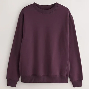 เสื้อสเวตเชิ้ตพรีเมียม ผ้าฝ้ายฟลีซ 100% สวมใส่สบาย แขนยาว อุ่นสำหรับฤดูหนาว คอกลม ทรงพอดีตัว ระบายอากาศได้ดี เป็นมิตรต่อสิ่งแวดล้อม - Product Image 1