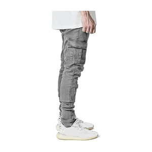 Jean en denim pour homme de style classique, coton premium, coupe décontractée, vêtement décontracté tendance - Product Image 5
