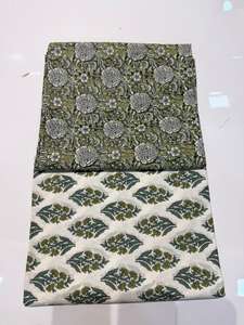 Nueva Tela de Algodón 100% para Prendas Indias, Multicolor, Venta al Por Mayor, con Estampado Floral Hecho a Mano y Serigrafía, 2026 - Product Image 3