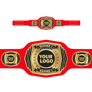 Cinturones de Campeonato Personalizados de Cuero Cómodo para Taekwondo, Cinturones de Campeonato Únicos - Product Image 1