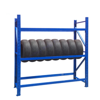 Support de Roue de Secours Portable en Acier à 5 Niveaux Personnalisable pour Camion – Solution de Stockage Robuste pour Entrepôt