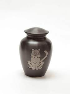 Pet Cremation <b>Urn</b> Teardrop Shape Ceramic Airtight with Paw Print Design for Dogs Classical Style - Product Image 2