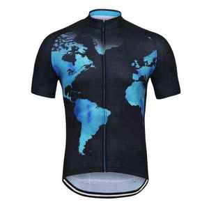 Maillot de cyclisme de qualité supérieure avec tissu respirant, motifs de noms d'équipes, logos avant et arrière, utilisation toute saison, impression numérique - Product Image 2