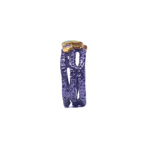 Wedding Wear 925 Sterling <b>Silver</b> Gold Plated Jewelry <b>Opal</b> Diamond Gemstone Women Wear Classic <b>Ring</b> - Product Image 4