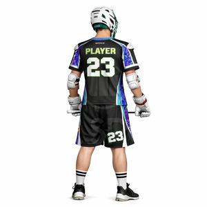 Custom Team Lacrosse Uniform Sublimation Jersey Shorts Set Quick Dry Mesh Sportswear OEM Manufacturer Private Label Supplier - Product Image 5