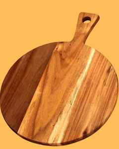 Planche à découper en bois d'acacia écologique de 1,3 cm d'épaisseur, taille personnalisable, bloc de découpe de cuisine, compatible lave-vaisselle, couleur personnalisable - Product Image 2