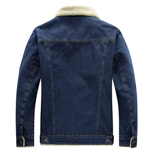 Wholesale High Quality Winter Men's Denim <b>Jacket</b> Direct Factory Supplier Custom Oversized Front Logo for <b>Boys</b> - Product Image 3