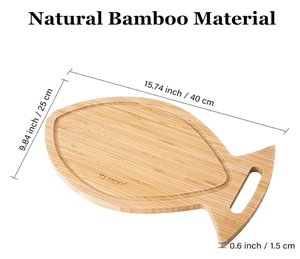 Planche à découper en bambou en forme de poisson, mignonne, pour fromage et service, personnalisable, en bois, pour cuisine, vente en gros - Product Image 2