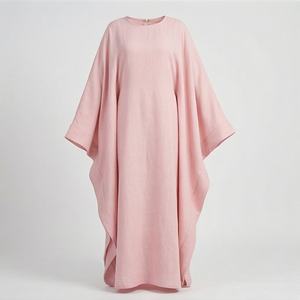 2025 OEM Kimono Outwear Abaya High Stretch Soft Thicker Polyester Fabric Muslim Women V Neck Long Sleeve Party Ramadan Wedding - Product Image 1