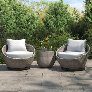 3-Piece Garden Sets Comfortable Seating Group with <b>Cushions</b> - Product Image 2