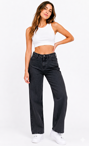 Jean slim premium pour femme, tricoté, taille mi-haute avec ceinture intégrale, style tendance au quotidien - Product Image 6
