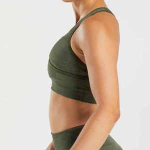 Nouvel Arrivage Soutien-gorge de Sport Femme en Gros Sexy Yoga Course Sans Couture Respirant Simple Haute Qualité Designer Personnalisé Coton Frontal - Product Image 4