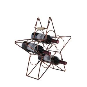 Moderno Estante para Vino Cuadrado de Metal, Ecológico y Duradero, Soporte de Mesa de 3L, Exhibidor de Vino de Alambre - Product Image 1