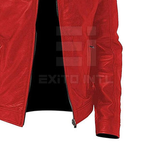 Chaqueta de Cuero de Moda Urbana para Hombre, Hecha a Medida, Cuello Alto, Alta Calidad, Precio Bajo, Nueva Llegada - Product Image 6