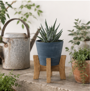 Eco-Friendly Solid Wood Plant <b>Stand</b> for Indoor Flower <b>Pots</b> Modern Natural Wood Display Holder for Tabletop and Living Room Decor - Product Image 2