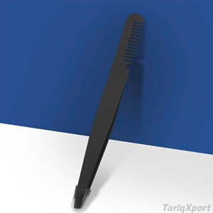 Pince à épiler professionnelle de qualité salon, de luxe, faite à la main, à pointe fine, pour sourcils et cils, en acier inoxydable, avec manche confortable - Product Image 5