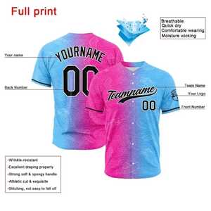 Camiseta de Béisbol Personalizada Roja y Blanca con Impresión Sublimada, Nombre del Equipo, Manga Corta, Transpirable, Talla Grande, Corte Regular, para Todas las Temporadas - Product Image 5
