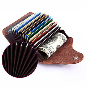 Cartera de Cuero Genuino con Logotipo Personalizado, para Tarjetas de Crédito, con Nombre Comercial - Product Image 5