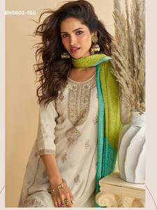 ชุดเสื้อผ้าชาติพันธุ์คุณภาพพรีเมียมแบบใหม่ล่าสุด ผ้าไหมชิโนน พร้อมงานปักดิ้นทอง ดิ้นเงิน และดิ้นลูกปัด  ประกอบด้วยเสื้อพลาซโซและผ้าคลุมไหล่ - Product Image 3