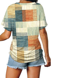 T-shirts Oversize Essentiels d'Été pour Femmes – Vente en Gros, Polyester/Coton, Col Rond, Respirants, Séchage Rapide, Mode Streetwear - Product Image 4