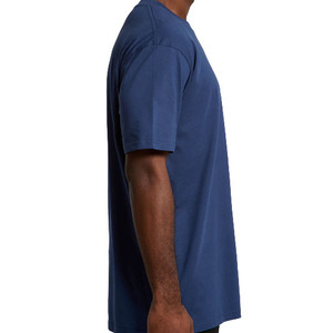 T-shirt pour homme en coton lourd noir - 100% coton respirant et à séchage rapide, manches courtes, coupe classique, style décontracté - Product Image 4
