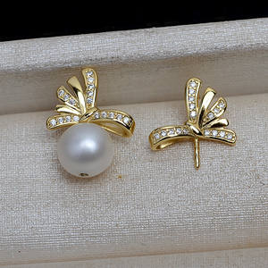 Conjunto de Joyería de Plata S925 con Perlas para Mujer, Tallas 9-14, Collar y Aretes con Colgante de Barra, Aguja Recta 4138, Accesorios de Moda - Product Image 4