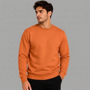 Fabricante de Sudaderas Personalizadas de Algodón con Cuello Redondo, OEM, ODM, Marca Privada, Sudadera de Felpa Gruesa, Venta al Por Mayor, MOQ Bajo, Fábrica - Product Image 1