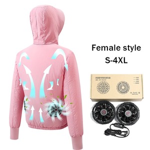 Unisex <b>Cooling</b> Quilted <b>Jacket</b> Sun Protection Canvas Zipper Summer Workwear - Product Image 3