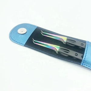 Pinzas para Pestañas de Acero Inoxidable de Precisión DANTRIC IMPLANTS, Punta Suave de 90 Grados, Agarre Perfecto para Extensiones de Pestañas de Volumen - Product Image 6