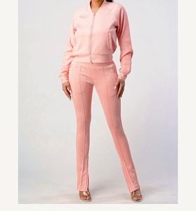 Venta al por mayor Conjuntos de mujer Trajes de chándal Sujetador y pantalones de chándal Conjunto de 2 piezas Chándal de Jogger con bolsillo Trajes de jogging Suéteres de entrenamiento - Product Image 1