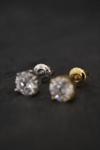 High Quality Natural Diamond <b>Hoop</b> <b>Earrings</b> <b>14K</b> <b>Gold</b> Fashion Jewelry for Women Daily Wear Office & Special Occasions For Export - Product Image 3