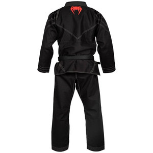 Kimono de Jiu-Jitsu Brésilien (BJJ) Noir Personnalisé Professionnel avec Logo Rouge au Dos, Coupe Classique, Unisexe Adulte, 160g Polyester/Nylon, Durable et Respirant - Product Image 1