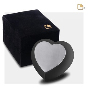 Urne funéraire blanche en forme de cœur avec support métallique pour cendres humaines adultes, souvenir personnalisable, urne en forme de cœur - Product Image 2