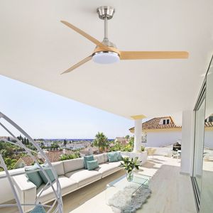 Ventilatore da Soffitto da 52 Pollici con Luce LED 22W e Telecomando, 5 Pale in ABS per Soggiorno - Product Image 5