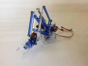 Best Selling DDRS HM-TY004 DIY <b>Mini</b> Colorful Industrial <b>Robot</b> Arm Acrylic & Metal Electric Rotating Mechanical - Product Image 3