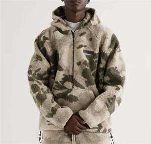 Conjunto de Sudadera con Capucha y Cordón Ajustable 2 en 1 de Sherpa para Invierno, a Prueba de Viento, Talla Grande, Traje Deportivo para Hombre para Caza con Bolsillo - Product Image 2