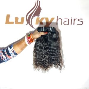 Vente en gros de cheveux indiens bouclés noirs de qualité supérieure 100% cheveux indiens bouclés bruts vierges non transformés du temple sud de l'Inde cheveux humains - Product Image 2