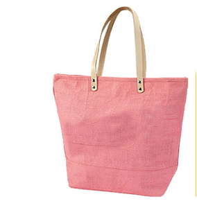 Lowellcraft Geometric Pattern <b>Jute</b> Long Handle Extra <b>Large</b> Tote <b>Bag</b> for Daily Use - Product Image 3