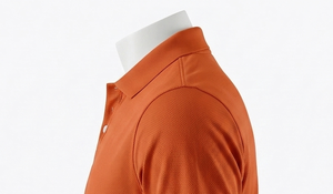 เสื้อโปโลผู้ชายสีส้ม แขนสั้น ปกพับได้ ทรงปกติ โพลีเอสเตอร์ 100% สีพื้น ทุกฤดูกาล - Product Image 6