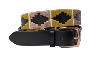 Ceinture en cuir Polo d'Argentine, couture à la main, design Polo avec boucle argentée. - Product Image 3