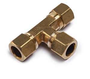 Conectores en T de Latón Personalizados, Mecanizados por CNC, Lisos, de 1/8", 1/4", 3/8", 1/2", 6mm, 8mm, 10mm, 12mm, con Doble Férula de Compresión Hidráulica - Product Image 4