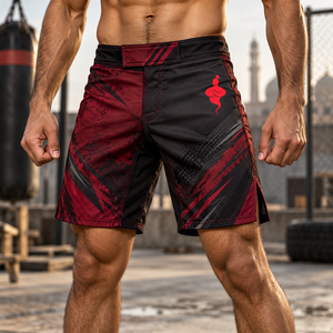 Shorts de fitness respirants pour hommes, tissu à séchage rapide, ceinture réglable, coupe confortable pour les arts martiaux et les entraînements en salle de sport - Product Image 6
