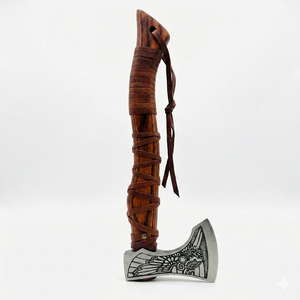 Hacha vikinga de acero al carbono personalizada hecha a mano, hacha DIY personalizada, perfecto aniversario, cumpleaños, regalo de boda para él, forjado a mano - Product Image 1