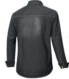 Chemises en jean pour hommes, coupe classique, 100 % coton, respirantes, confortables, décontractées, pour l'hiver, délavage moyen, vente en gros, prix bas, direct usine - Product Image 2