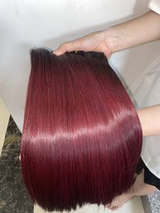 Extensiones de cabello liso de gama alta, gran stock, impresionante, glamoroso, de hueso liso, peluca Frontal de encaje HD de un solo donante, proveedor de Vietnam - Product Image 4