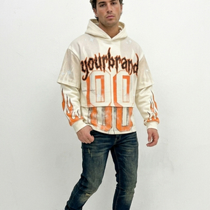 Sudadera con capucha Glory Custom Screen Print para hombre, calidad premium, 100% algodón, gramaje pesado, para ropa urbana y casual. - Product Image 5