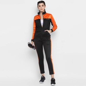 Ensemble de survêtement confortable de haute qualité pour femmes, style automne-hiver, pantalon de survêtement, ensemble pantalon-veste en tricot color block, survêtement éco-responsable - Product Image 3
