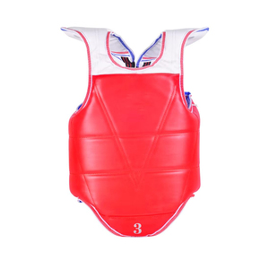 Protège-poitrine en cuir avec logo personnalisé pour entraînement de MMA et arts martiaux, protection corporelle avec mousse antidérapante - Product Image 1